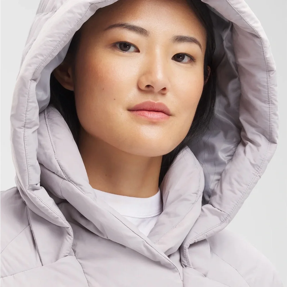 Canada Goose Moonstone Gray Hooded Belted Puffer Jacket - Picture 5 of 7